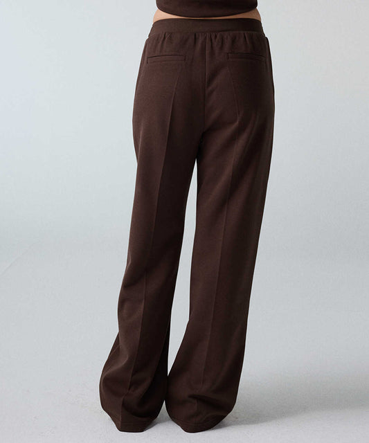 Contrast-Waist Drawstring Trousers