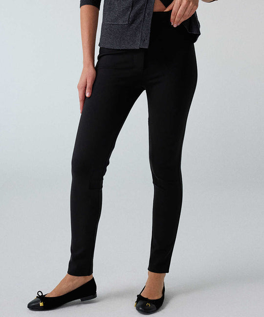 Mixed Media Skinny Trousers