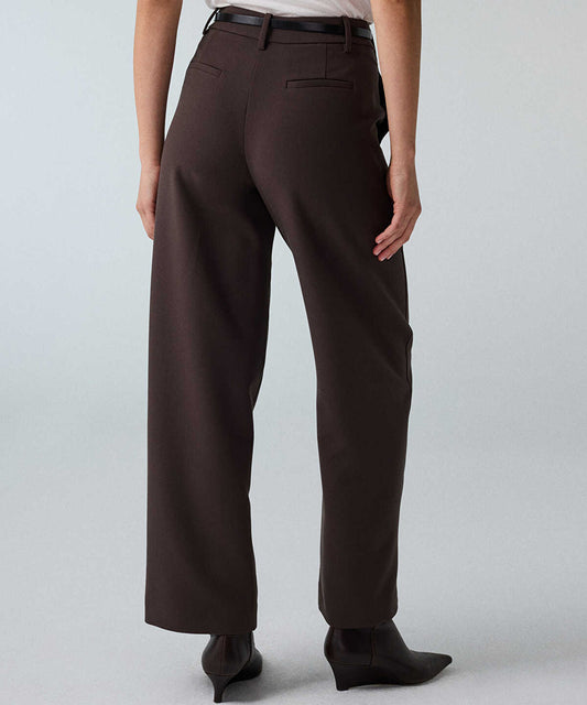 Belted Barrel Trousers