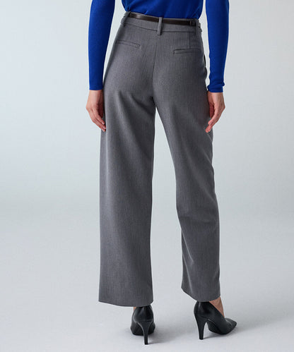Belted Barrel Trousers