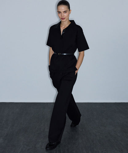 Adjustable Elastic-Waist Trousers