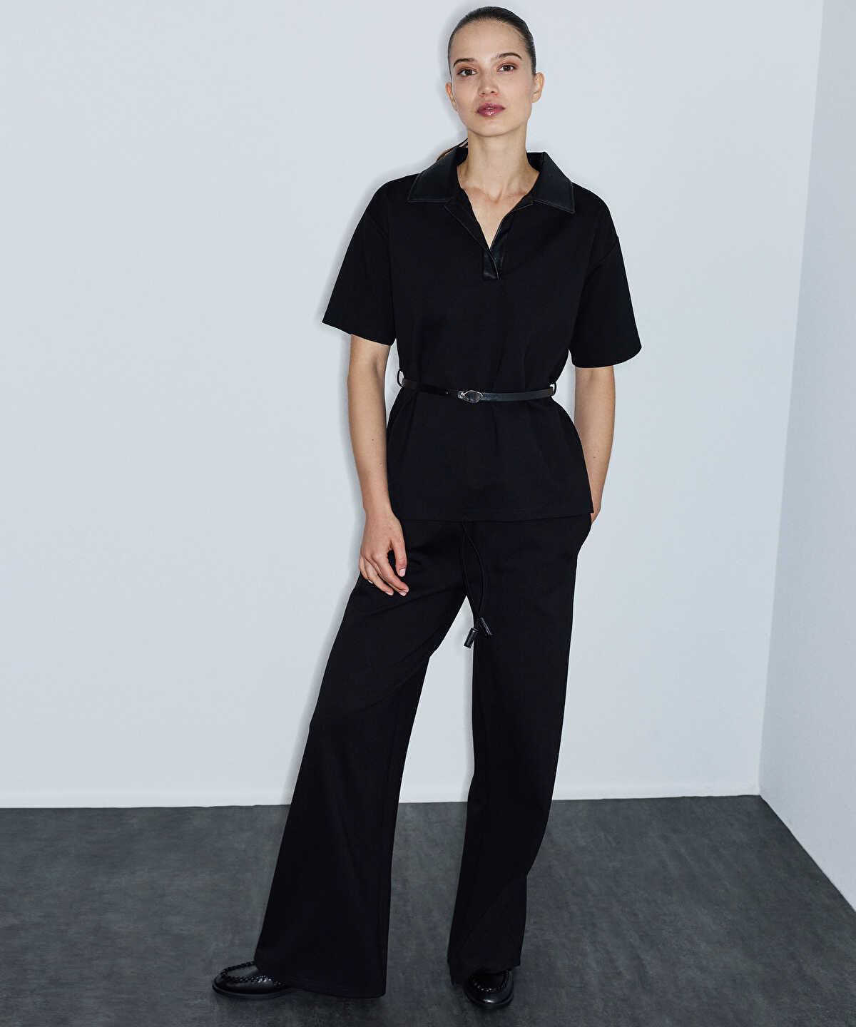 Adjustable Elastic-Waist Trousers