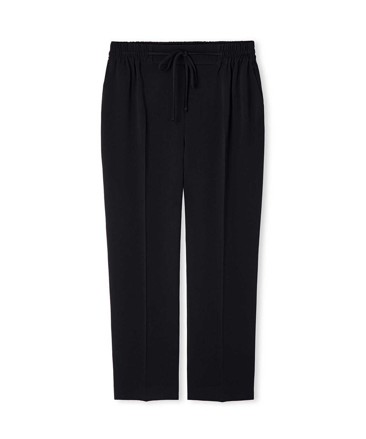 Fine-Belted Carrot Trousers