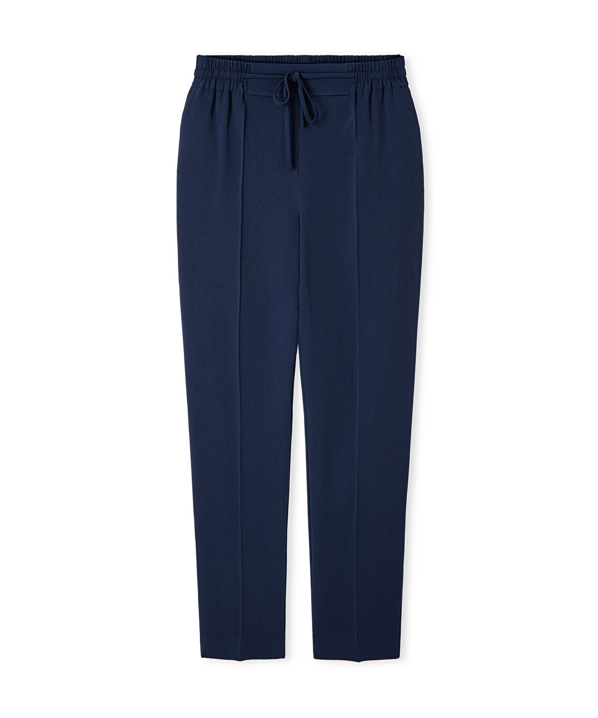 Fine-Belted Carrot Trousers