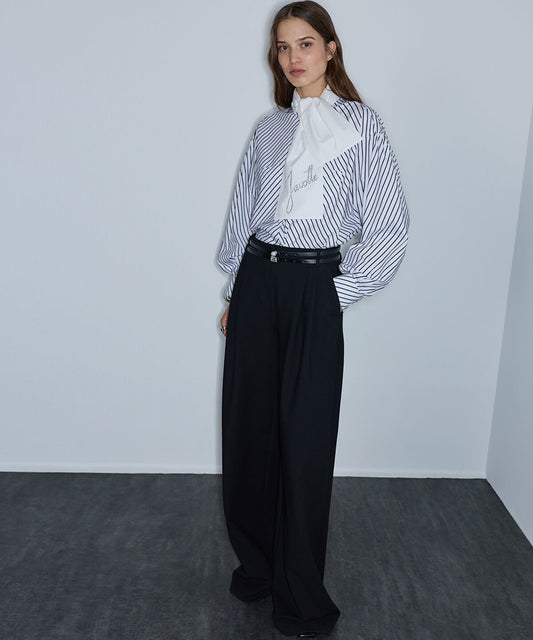 Embellished Double-Belt Trousers