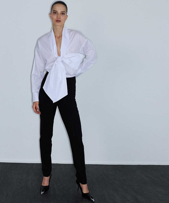Pressed-Crease Skinny Trousers