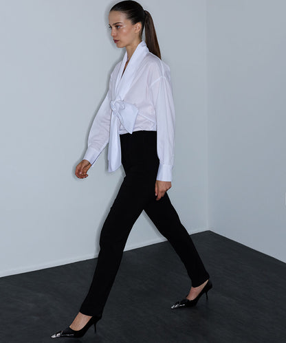 Pressed-Crease Skinny Trousers