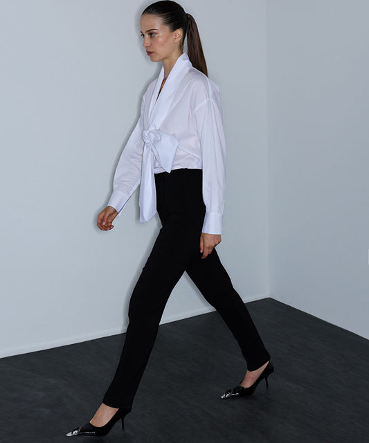 Pressed-Crease Skinny Trousers