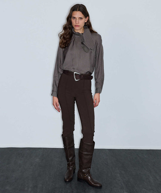 Pressed-Crease Skinny Trousers