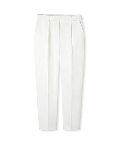 Pleat-Front Carrot Trousers