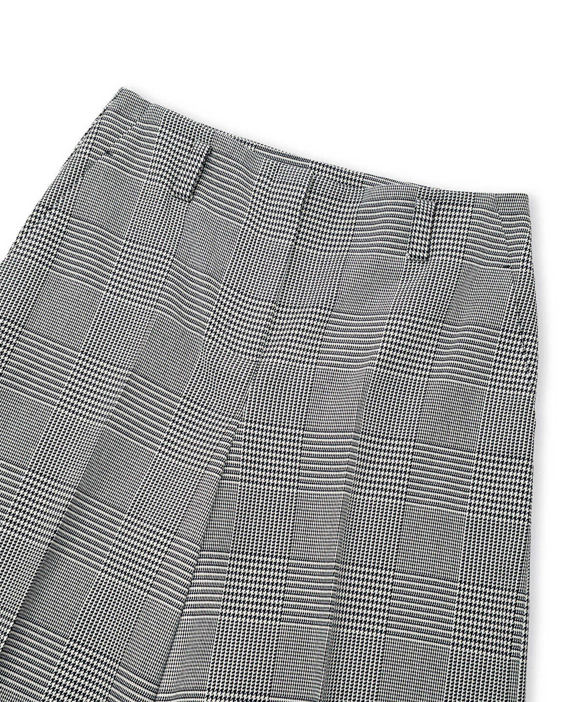 Belted Plaid Trousers