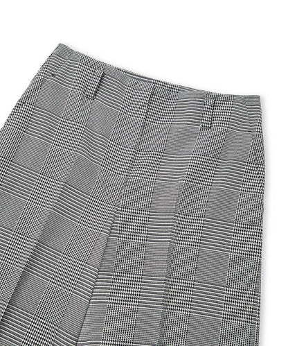 Belted Plaid Trousers