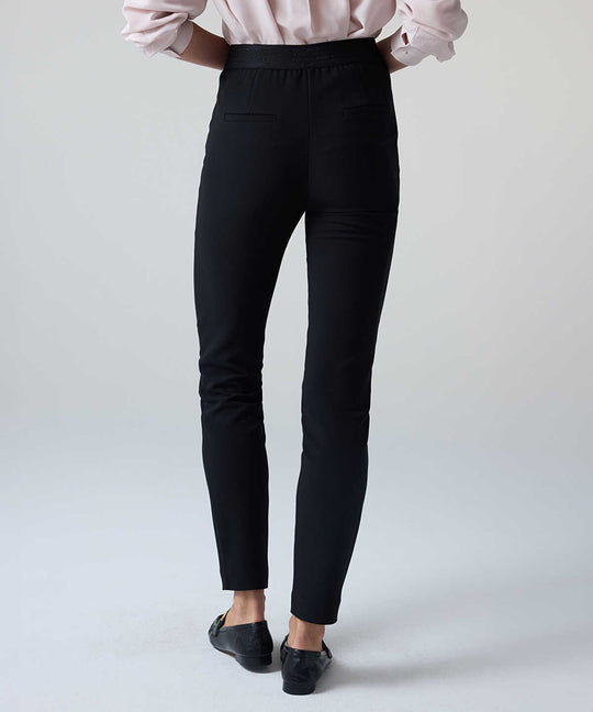 Lurex-Detailed Skinny Trousers