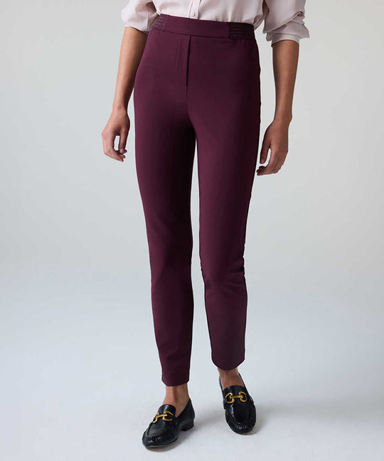 Lurex-Detailed Skinny Trousers
