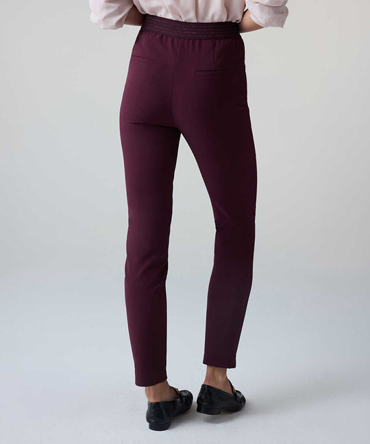 Lurex-Detailed Skinny Trousers