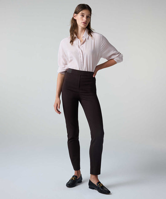 Lurex-Detailed Skinny Trousers