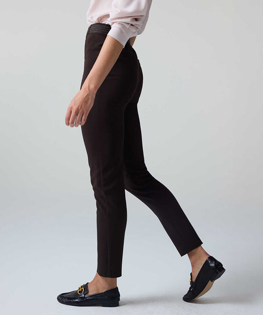 Lurex-Detailed Skinny Trousers