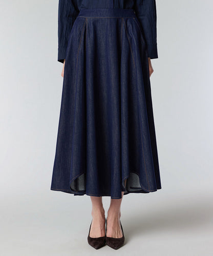 Midi Denim Skirt