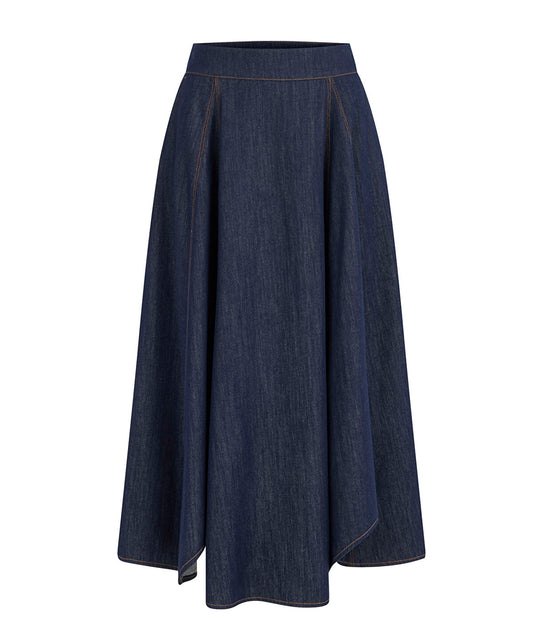 Midi Denim Skirt