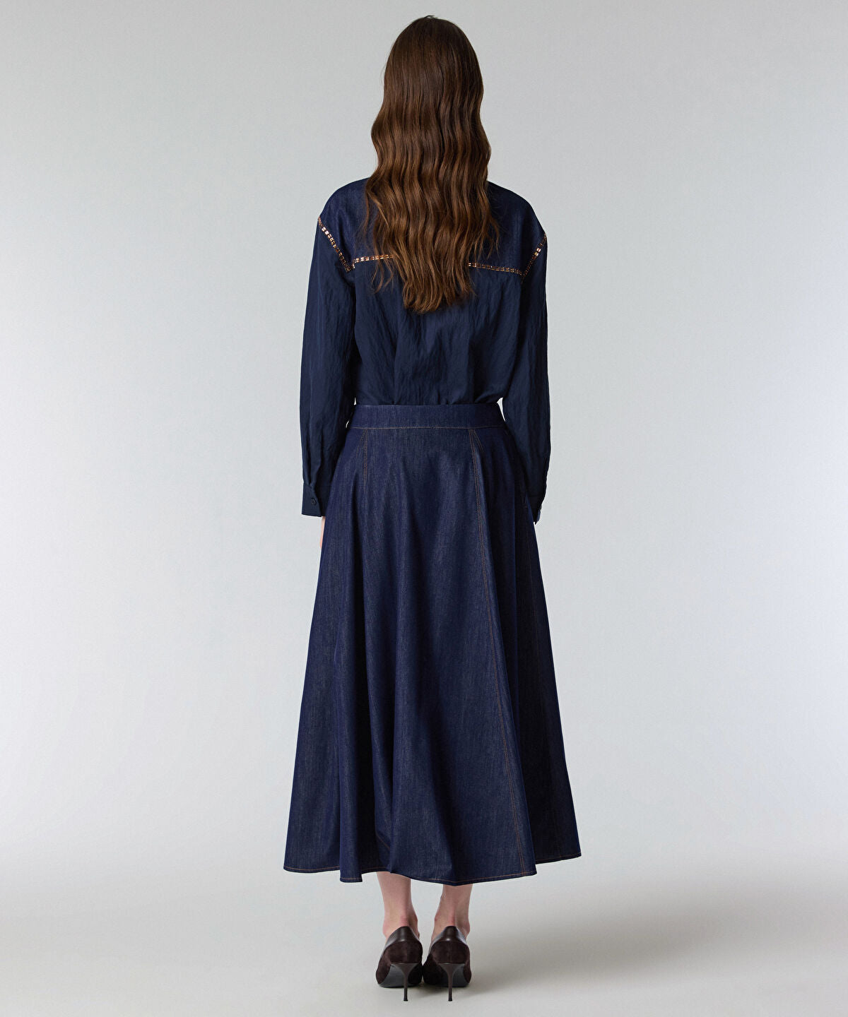 Midi Denim Skirt