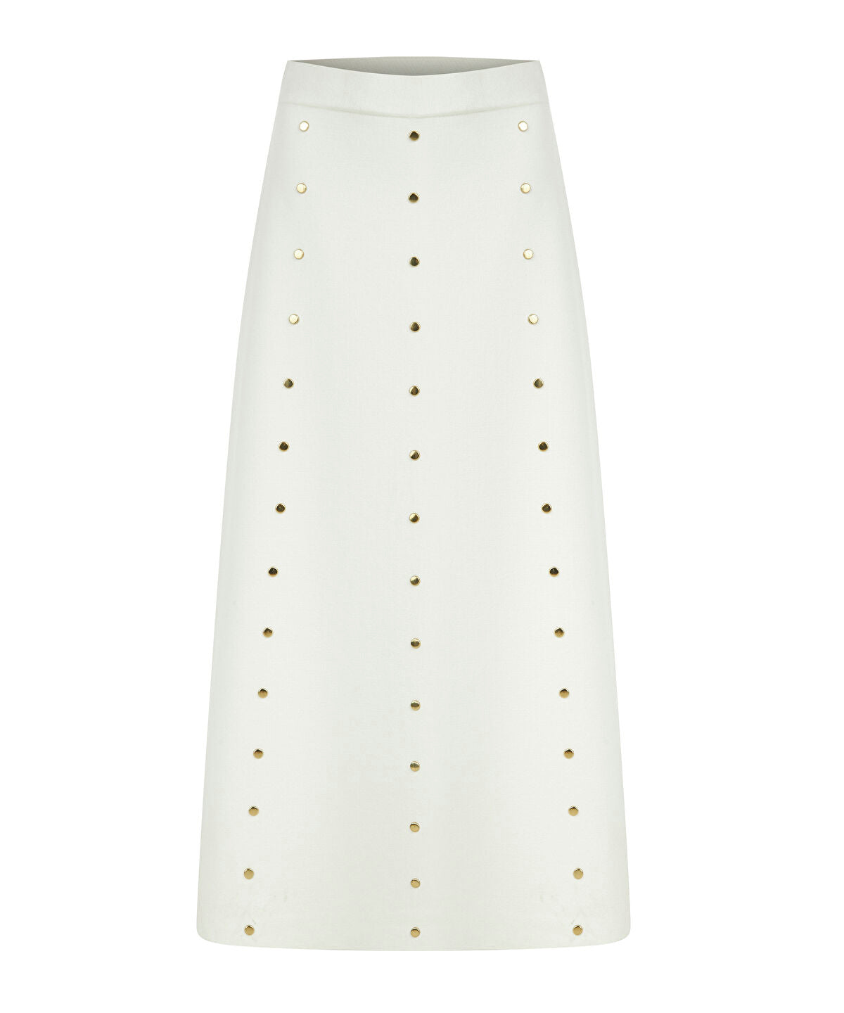 Zoomed Studded Knit Skirt