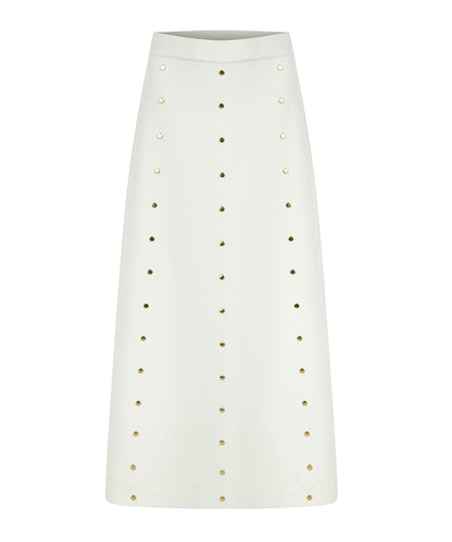 Studded Knit Skirt