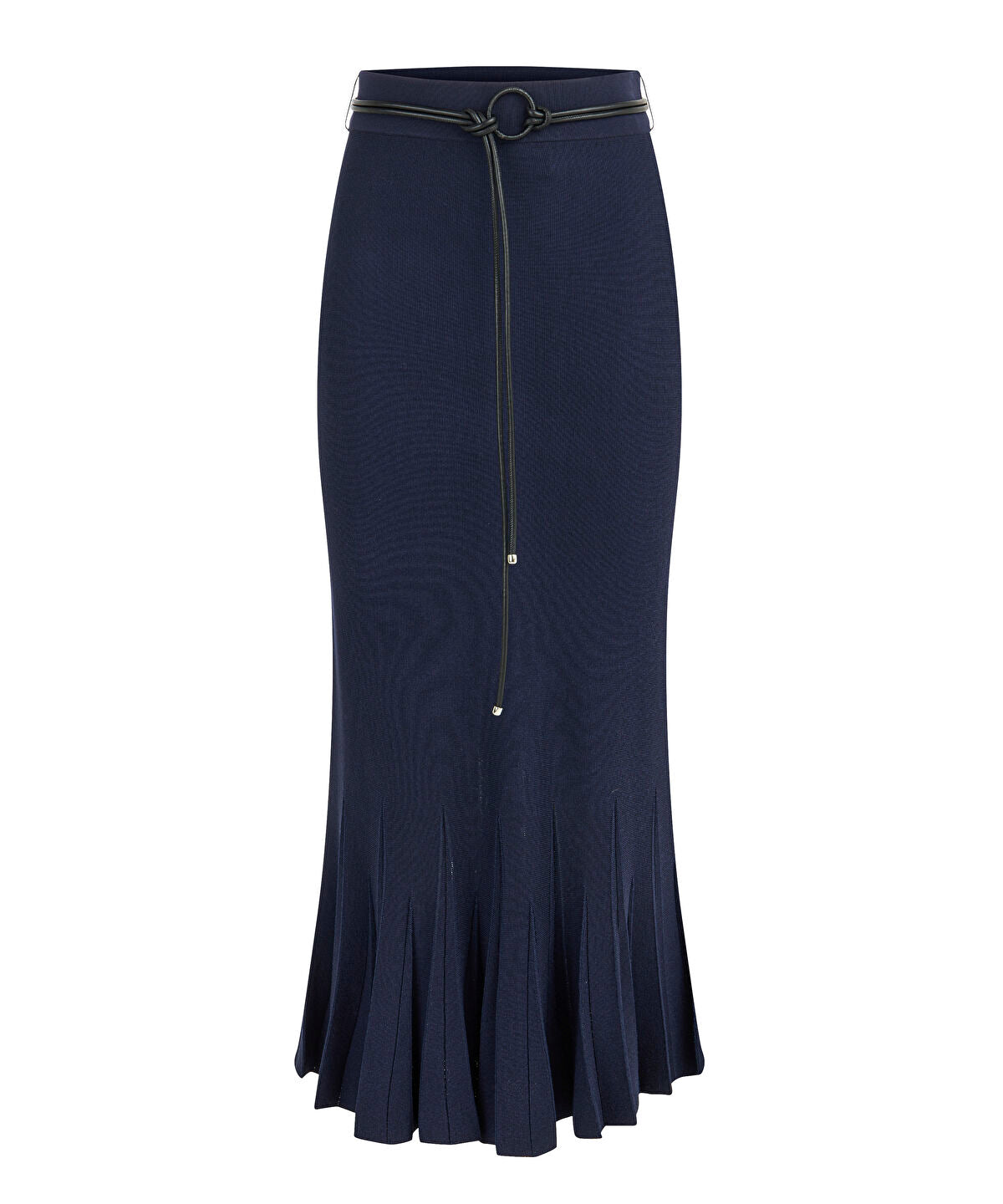 Belted Knit Skirt
