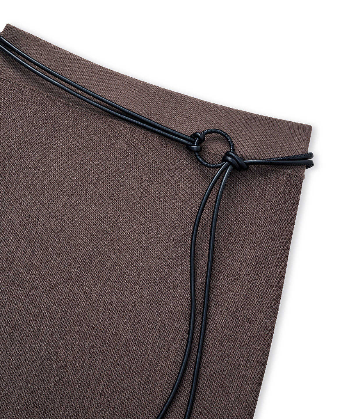 Zoomed Belted Knit Skirt