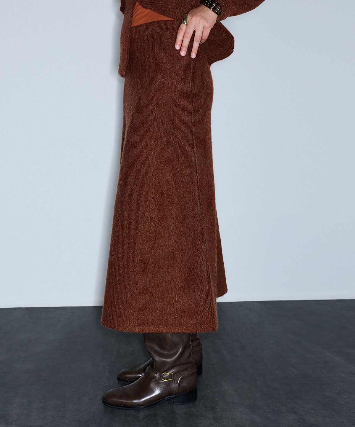 Knit Midi Skirt