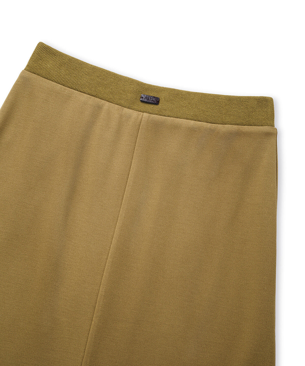 Zoomed Rib-Waist Midi Skirt