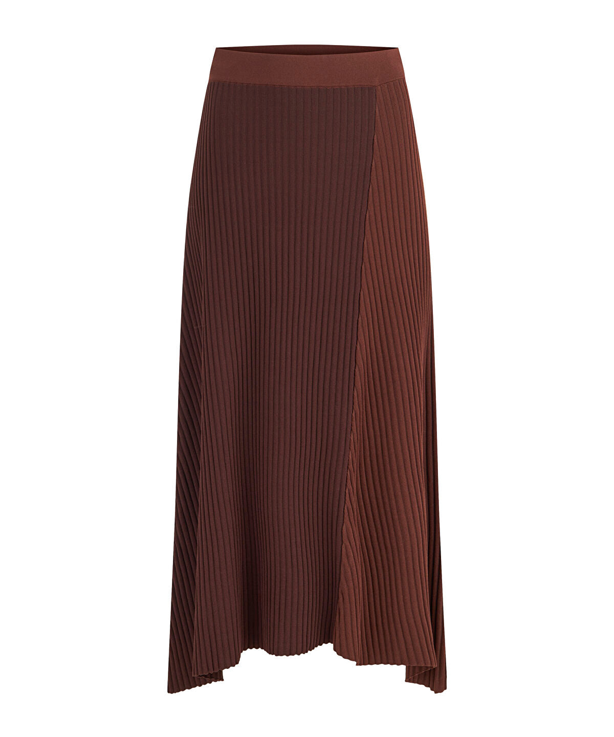 Color-Block Knit Midi Skirt