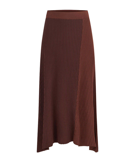 Color-Block Knit Midi Skirt