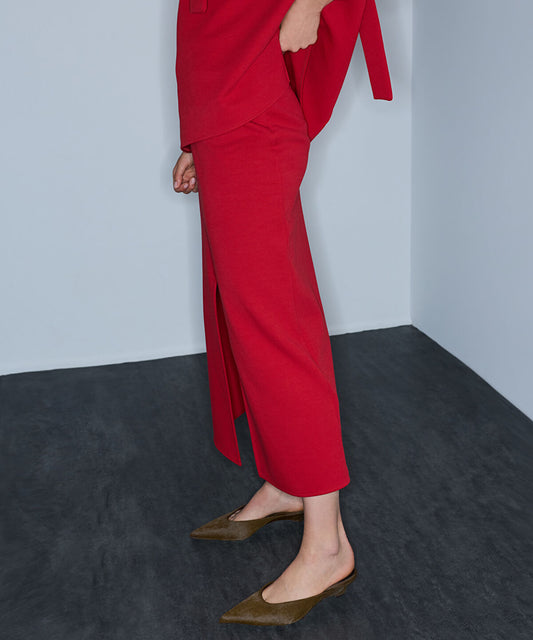 Front-Slit Pencil Skirt