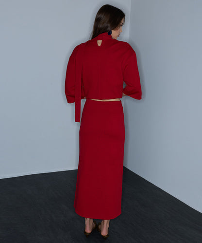 Front-Slit Pencil Skirt