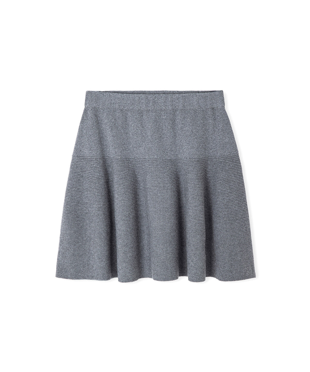 Elastic-Waist Knit Skirt