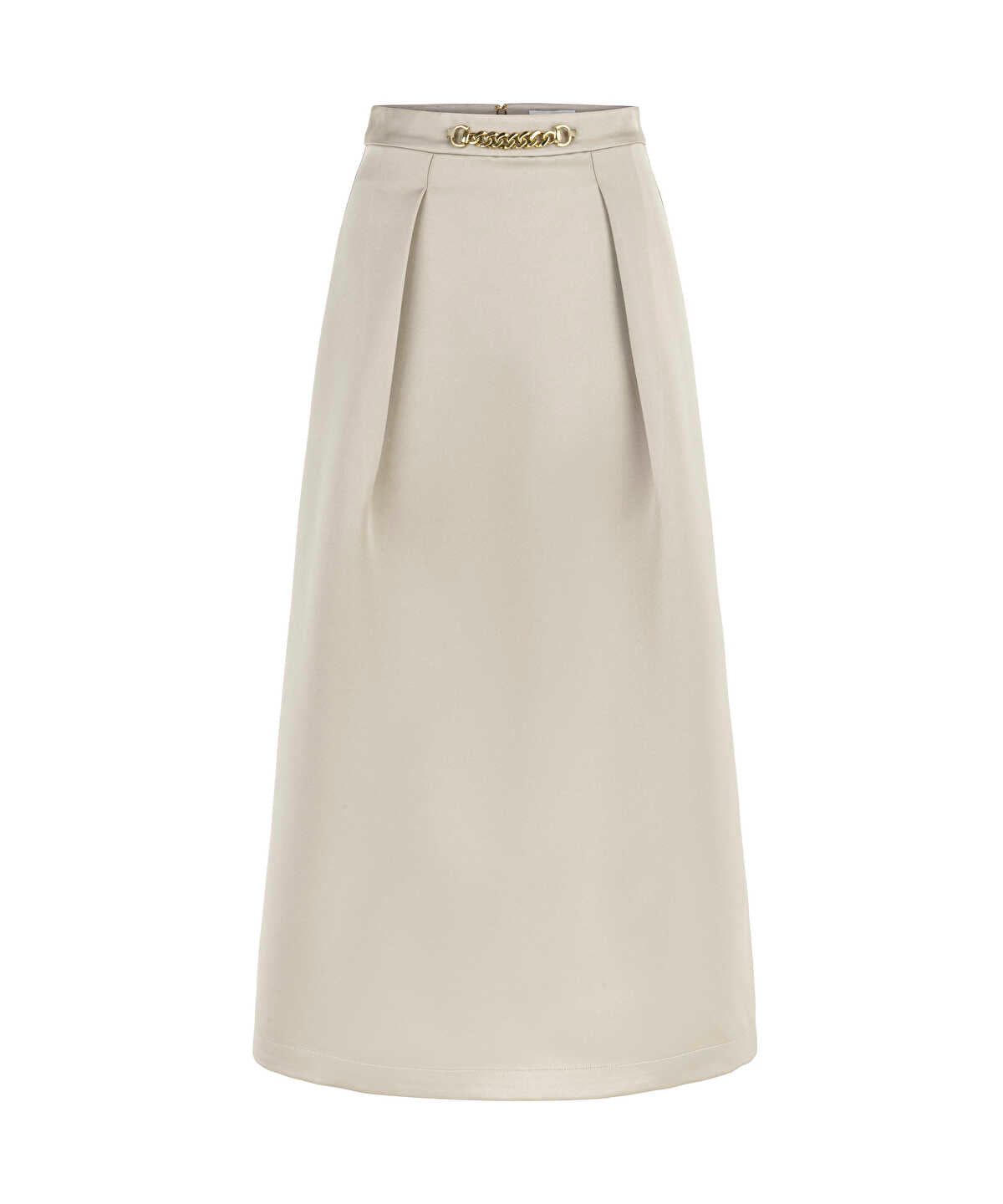 Chain Belted Maxi Skirt