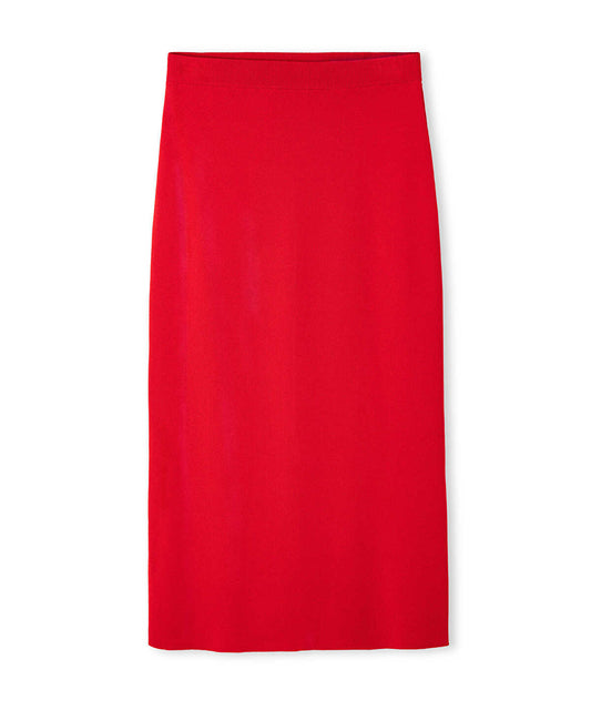 Knit Midi Pencil Skirt