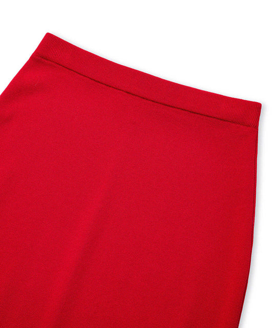 Knit Midi Pencil Skirt