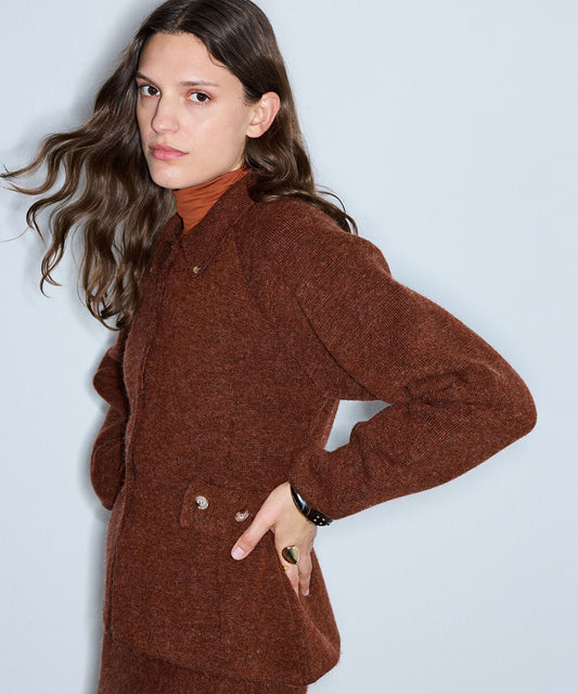 Belted Knit Jacket