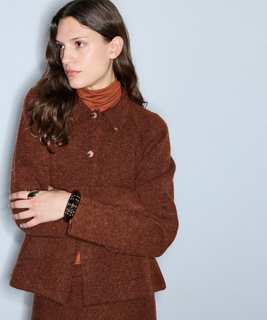 Belted Knit Jacket