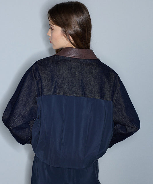 Contrast Collar Bomber Jacket