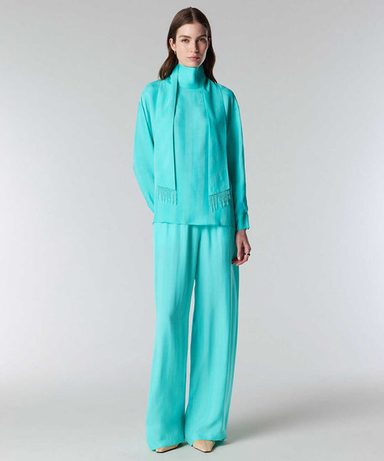 Jacquard Cupro Blouse