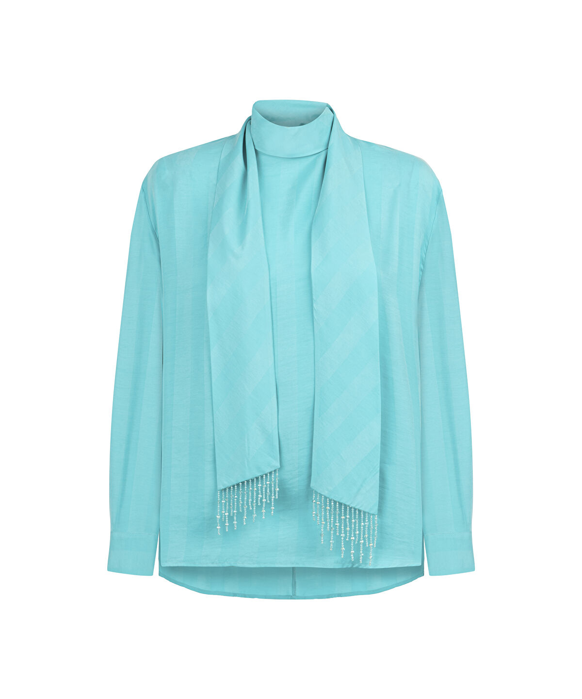 Zoomed Jacquard Cupro Blouse