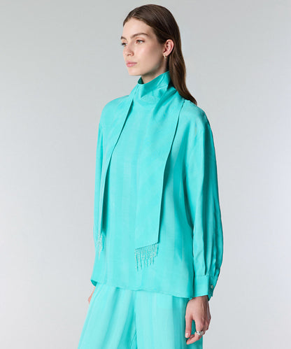 Jacquard Cupro Blouse