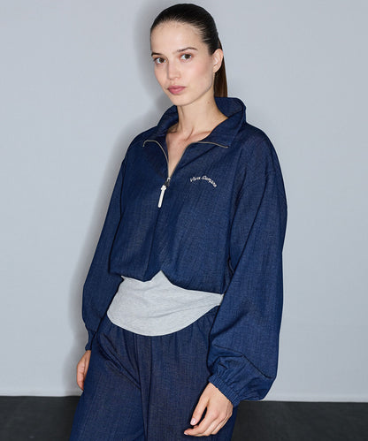 Two-Piece Effect Embroidered Blouse