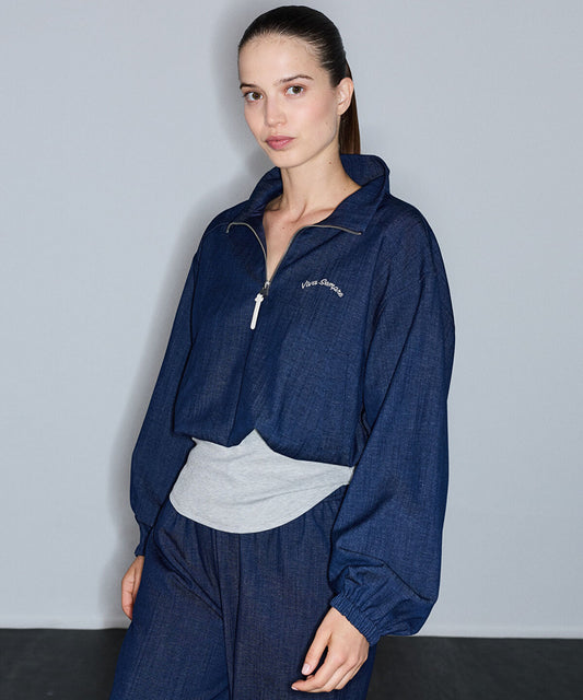 Two-Piece Effect Embroidered Blouse