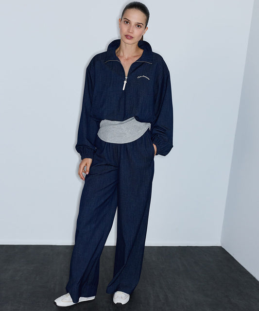 Two-Piece Effect Embroidered Blouse