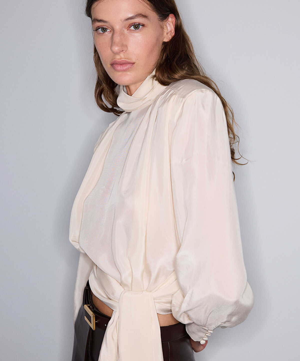 Satin-Look Blouse