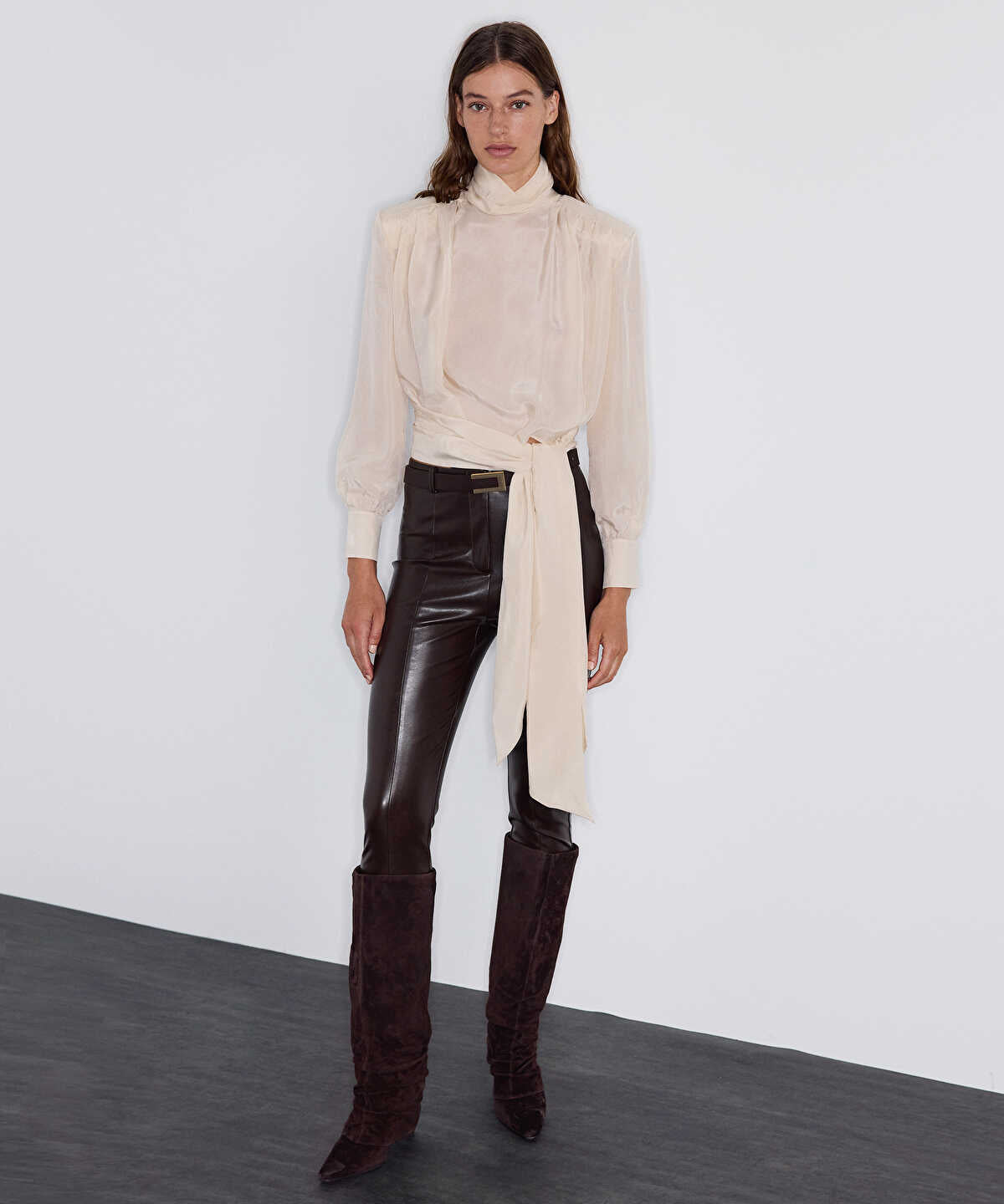 Satin-Look Blouse