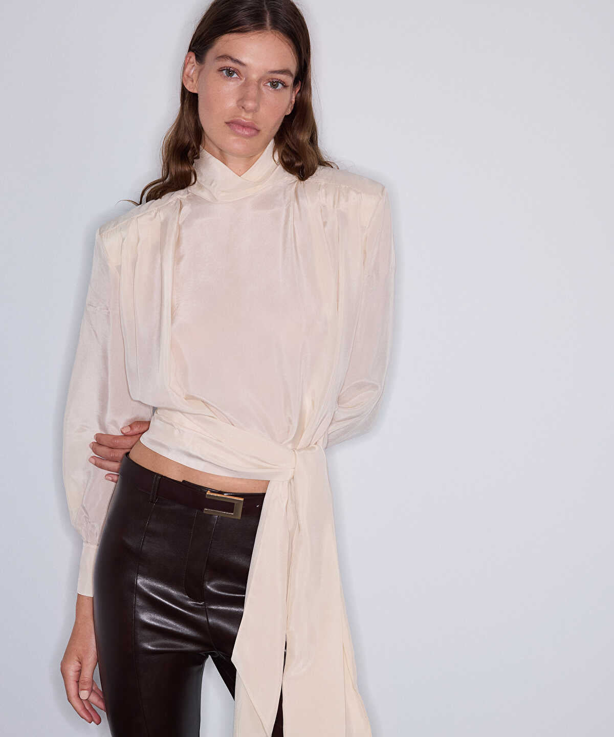 Satin-Look Blouse